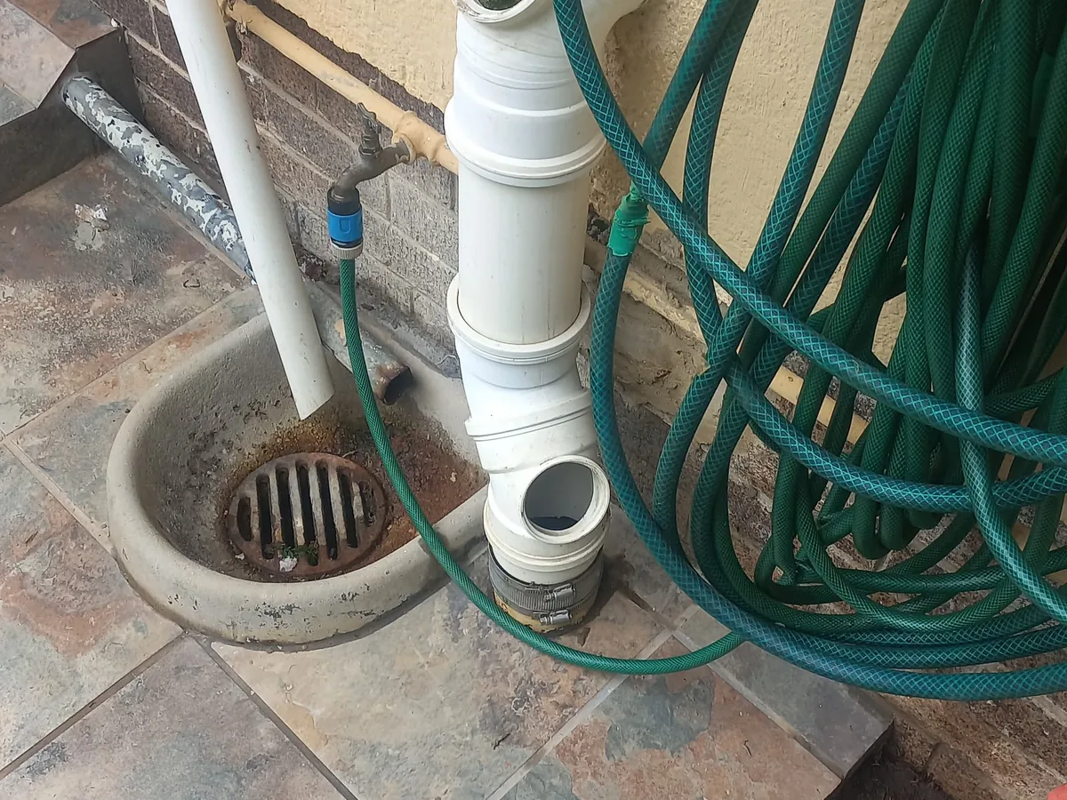 Close-up of completed plumbing repair work