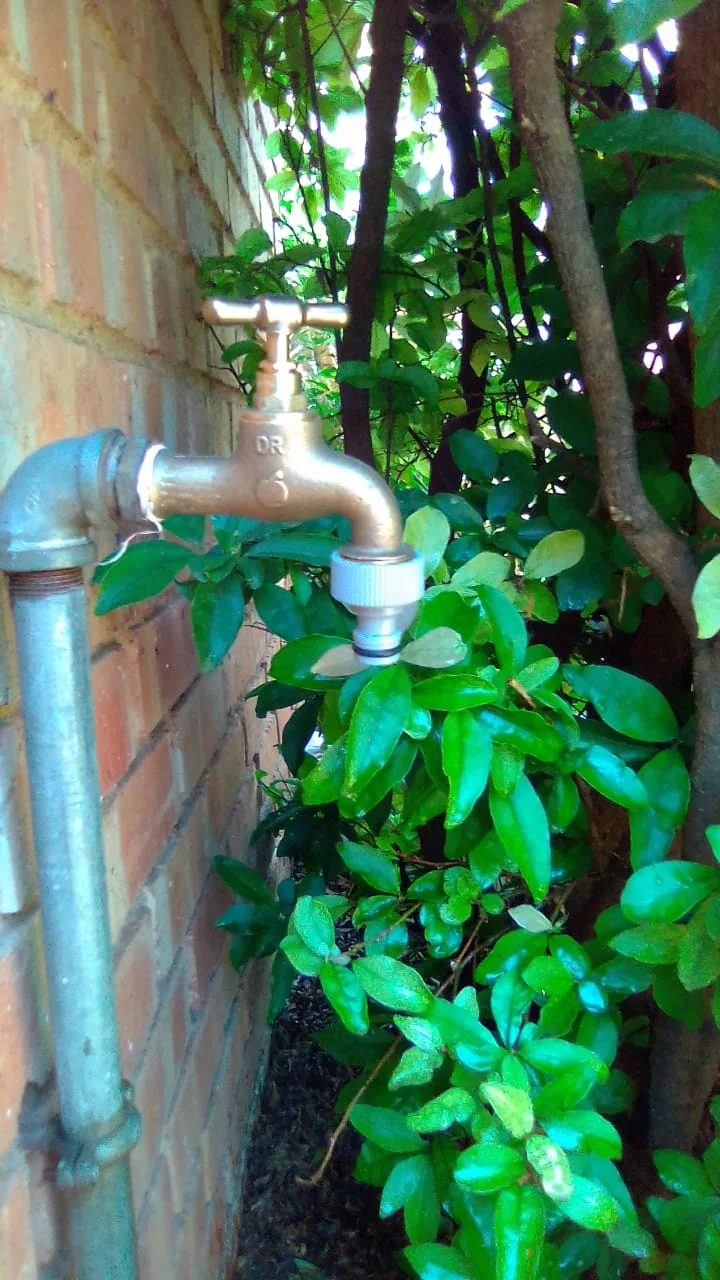 Close-up of completed plumbing repair work