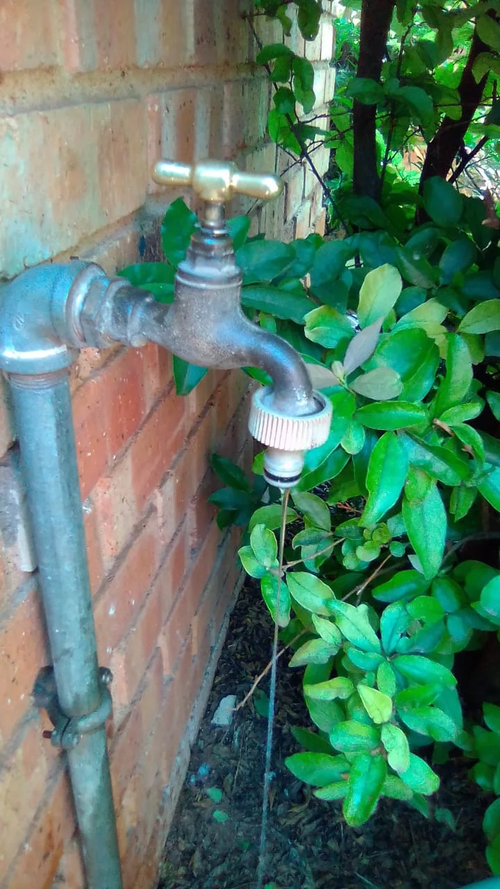Close-up of completed plumbing repair work