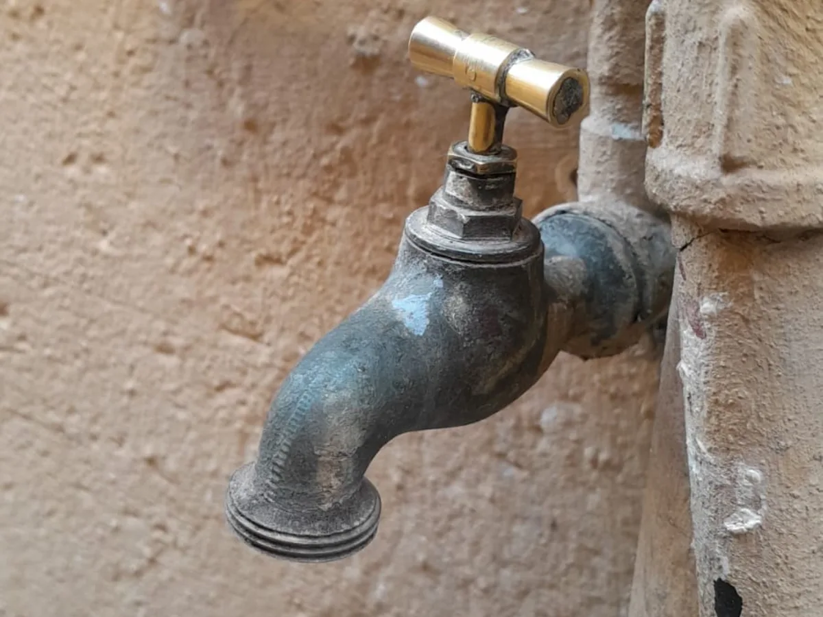 Close-up of completed plumbing repair work