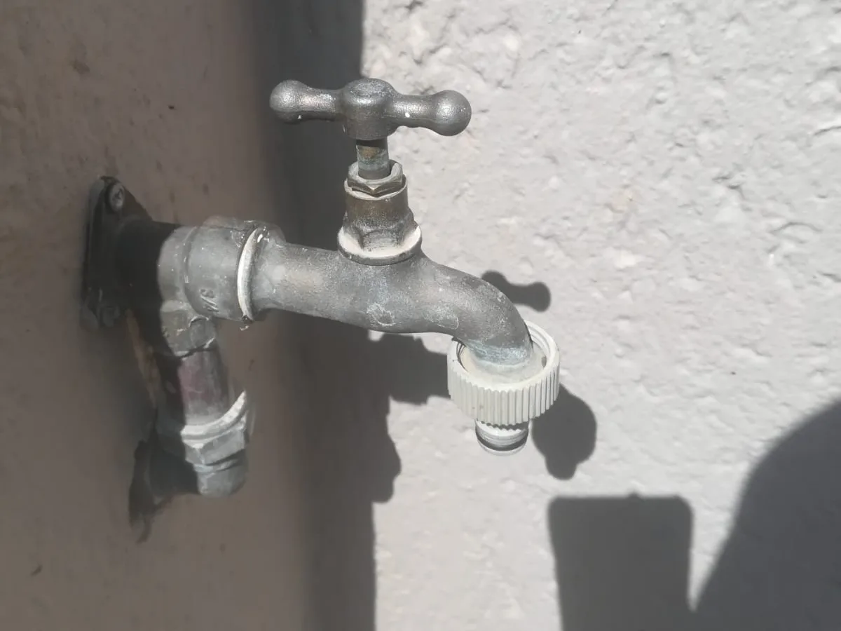 Close-up of completed plumbing repair work