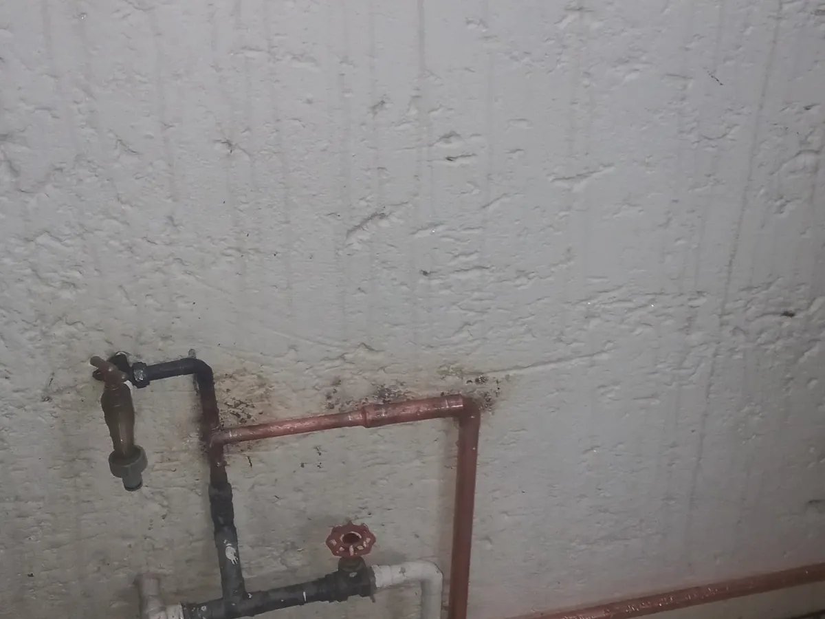 Close-up of completed plumbing repair work