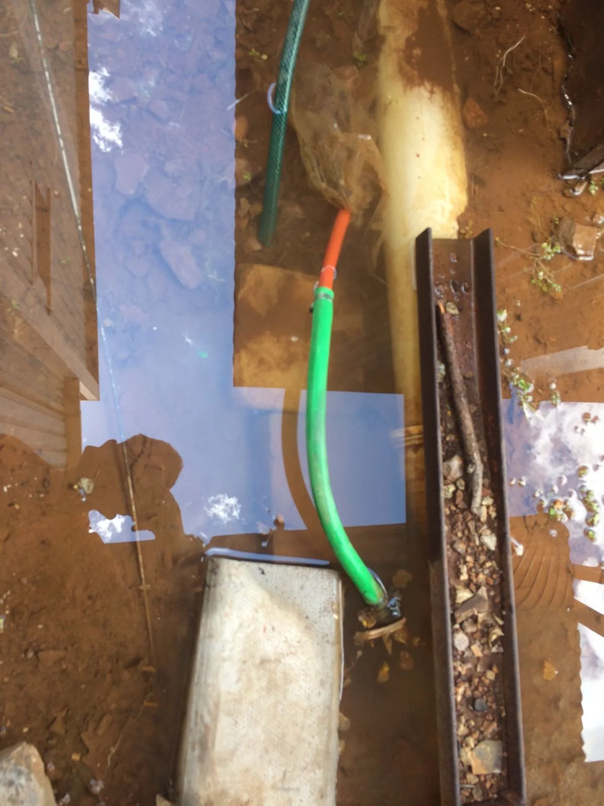 Close-up of completed plumbing repair work