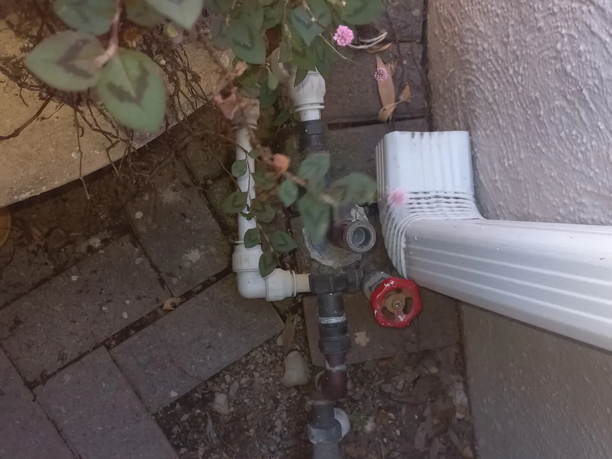 Close-up of completed plumbing repair work