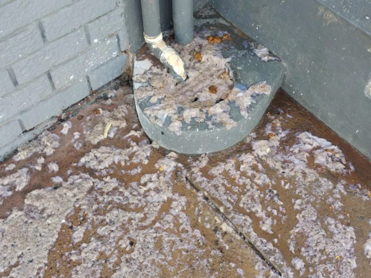 Close-up of completed plumbing repair work