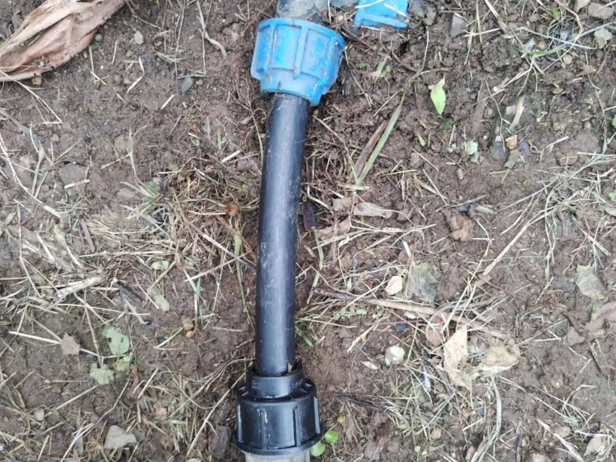 Close-up of completed plumbing repair work