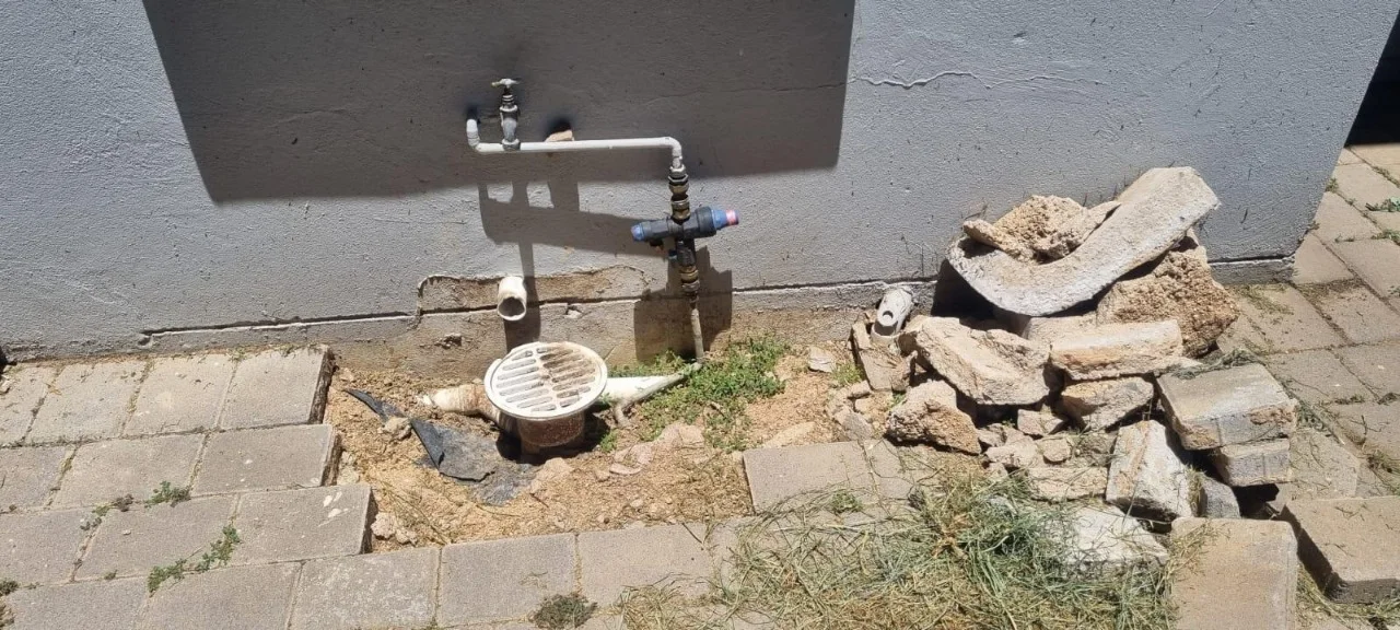 Close-up of completed plumbing repair work