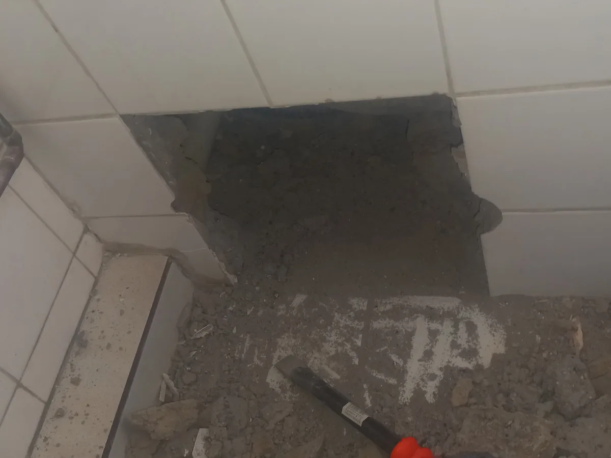 Close-up of completed plumbing repair work