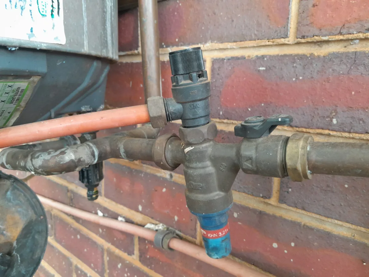 Close-up of completed plumbing repair work