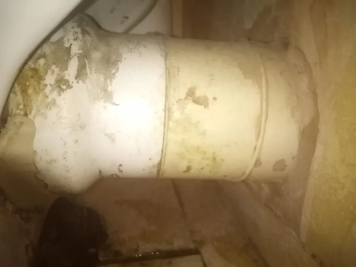 Close-up of completed plumbing repair work