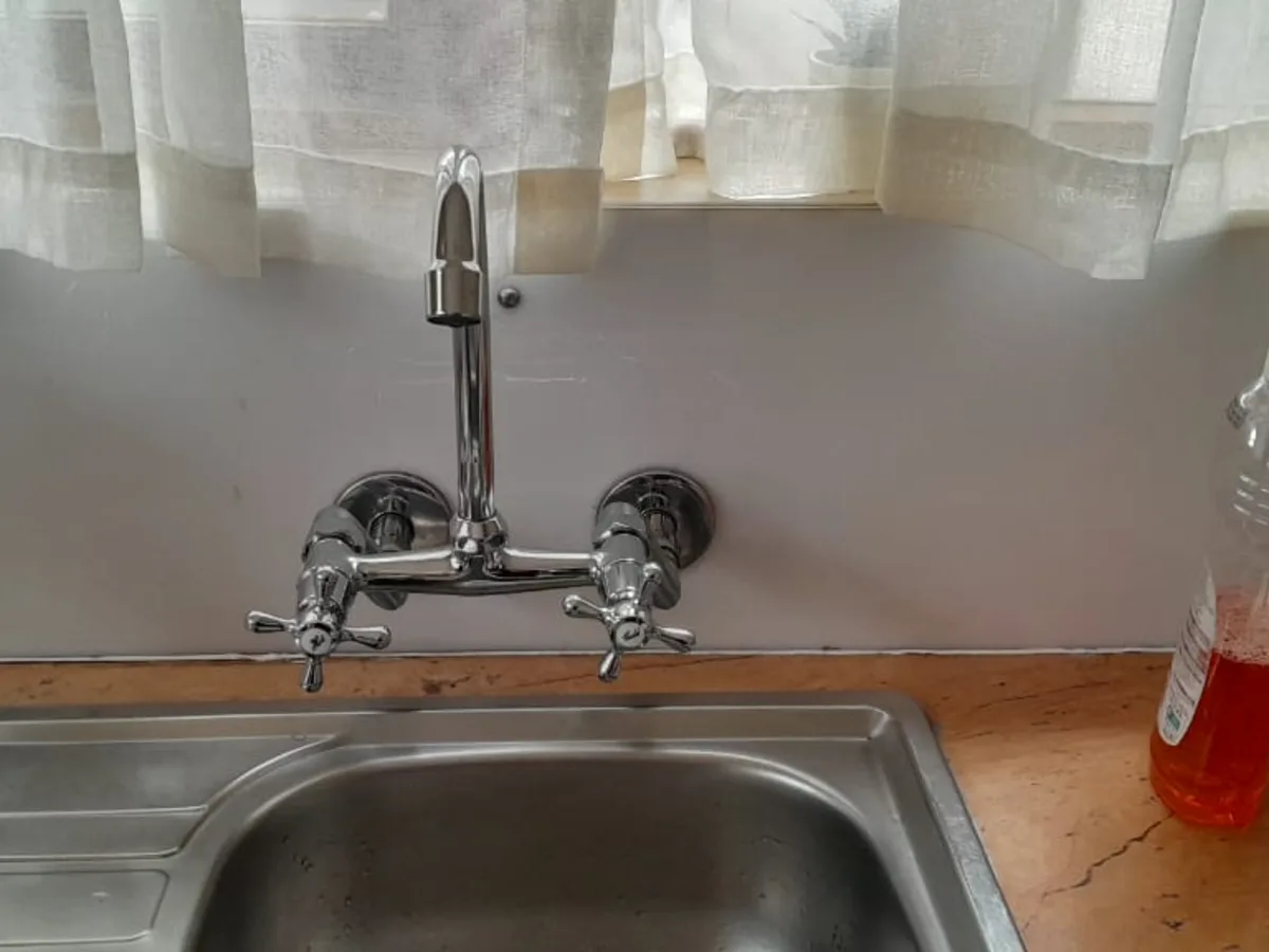 Close-up of completed plumbing repair work