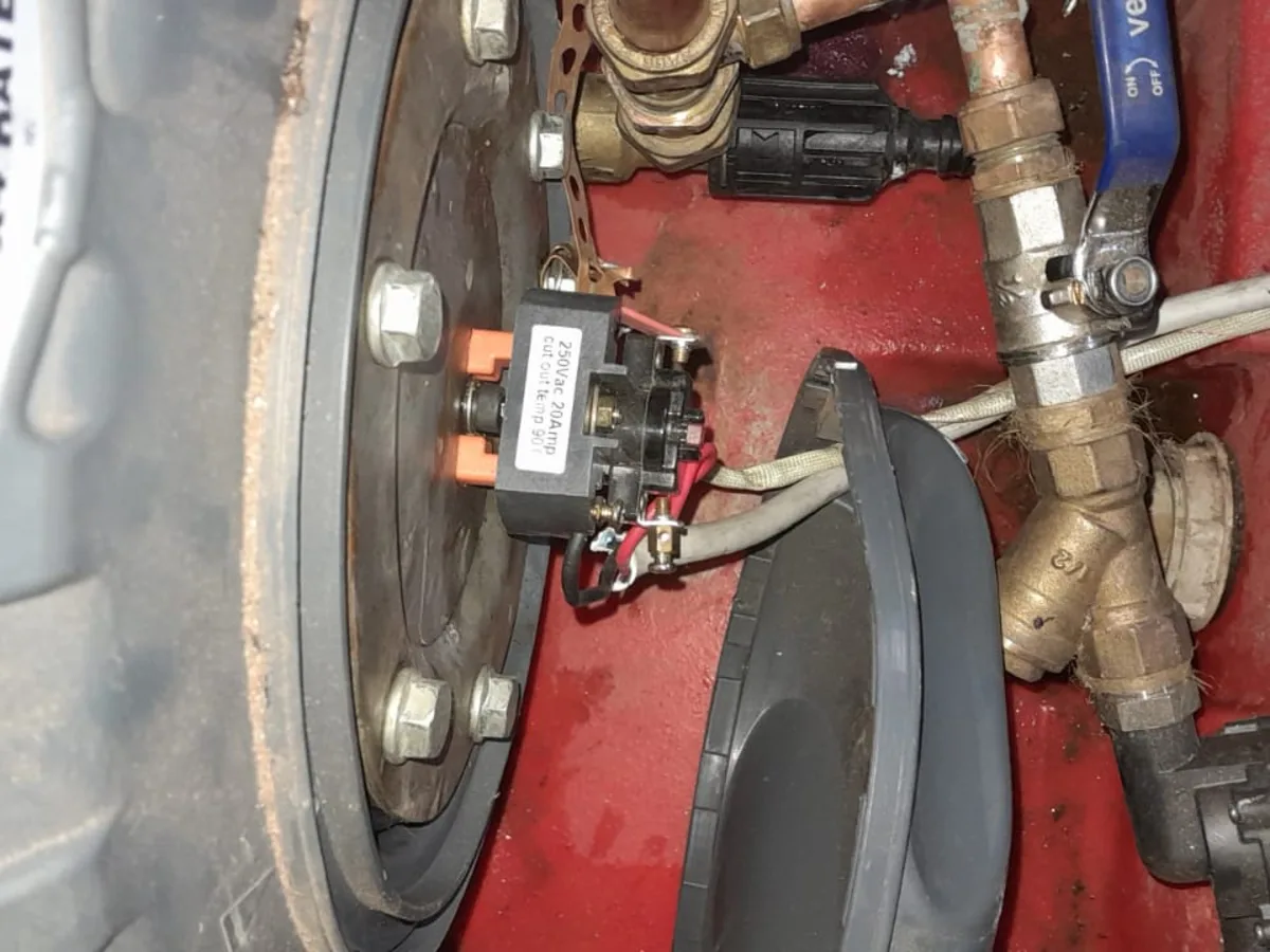 Close-up of completed plumbing repair work