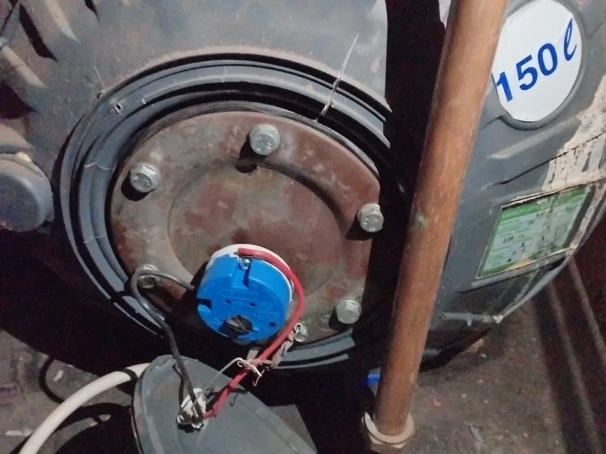 Close-up of completed plumbing repair work