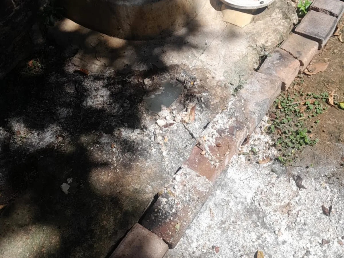 Close-up of completed plumbing repair work