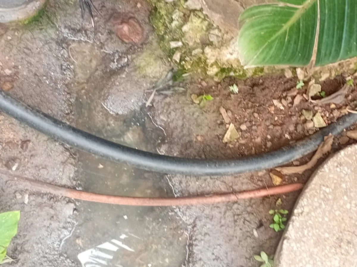 Close-up of completed plumbing repair work