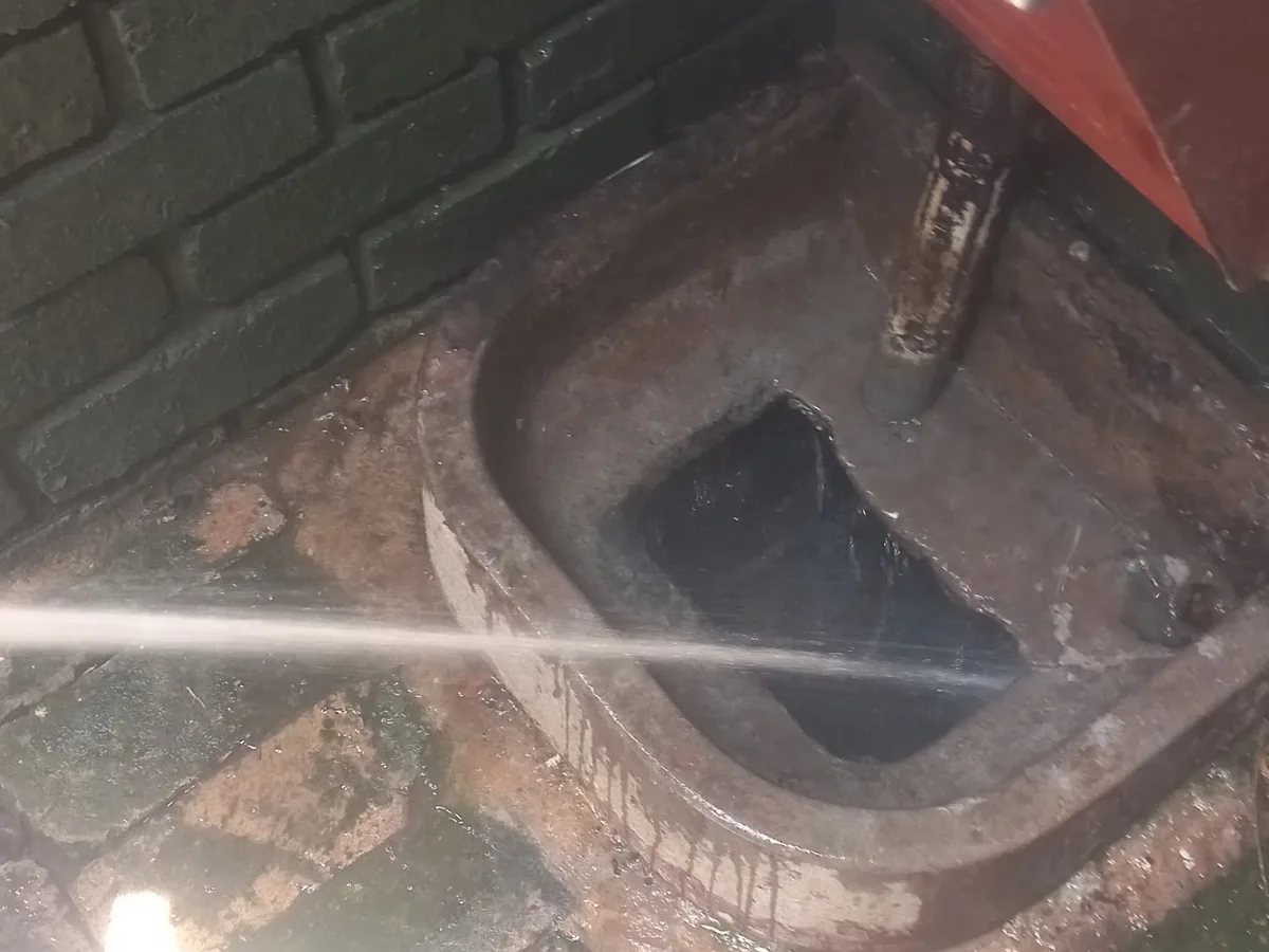 Close-up of completed plumbing repair work