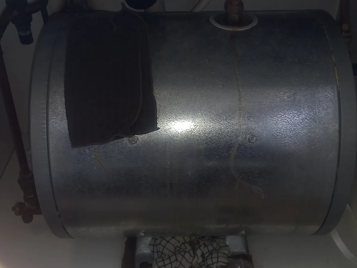 Close-up of completed plumbing repair work