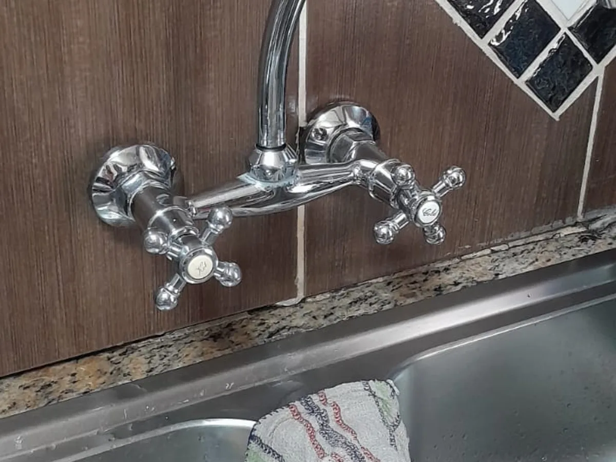 Close-up of completed plumbing repair work