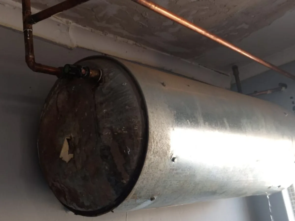 Close-up of completed plumbing repair work