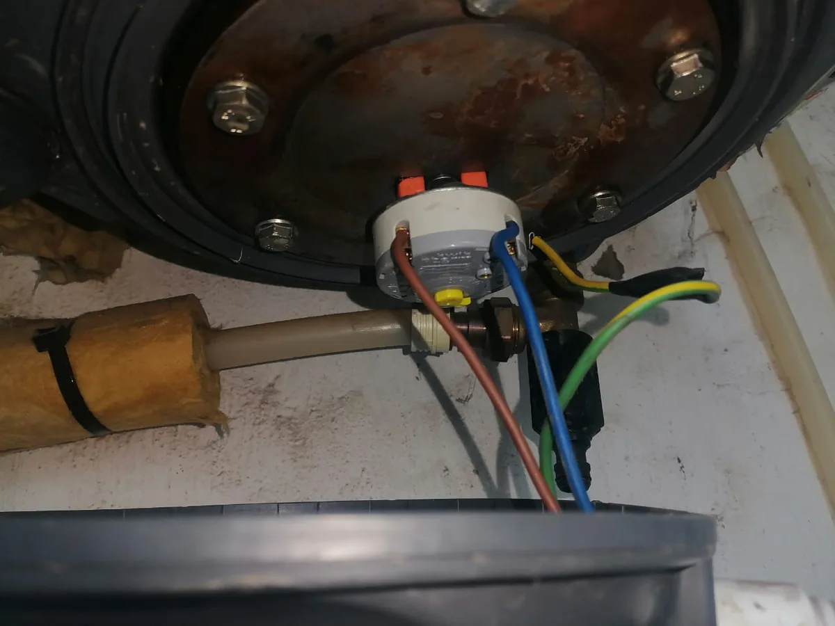 Close-up of completed plumbing repair work