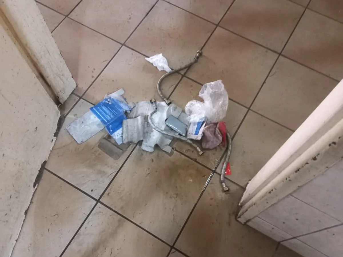 Close-up of completed plumbing repair work