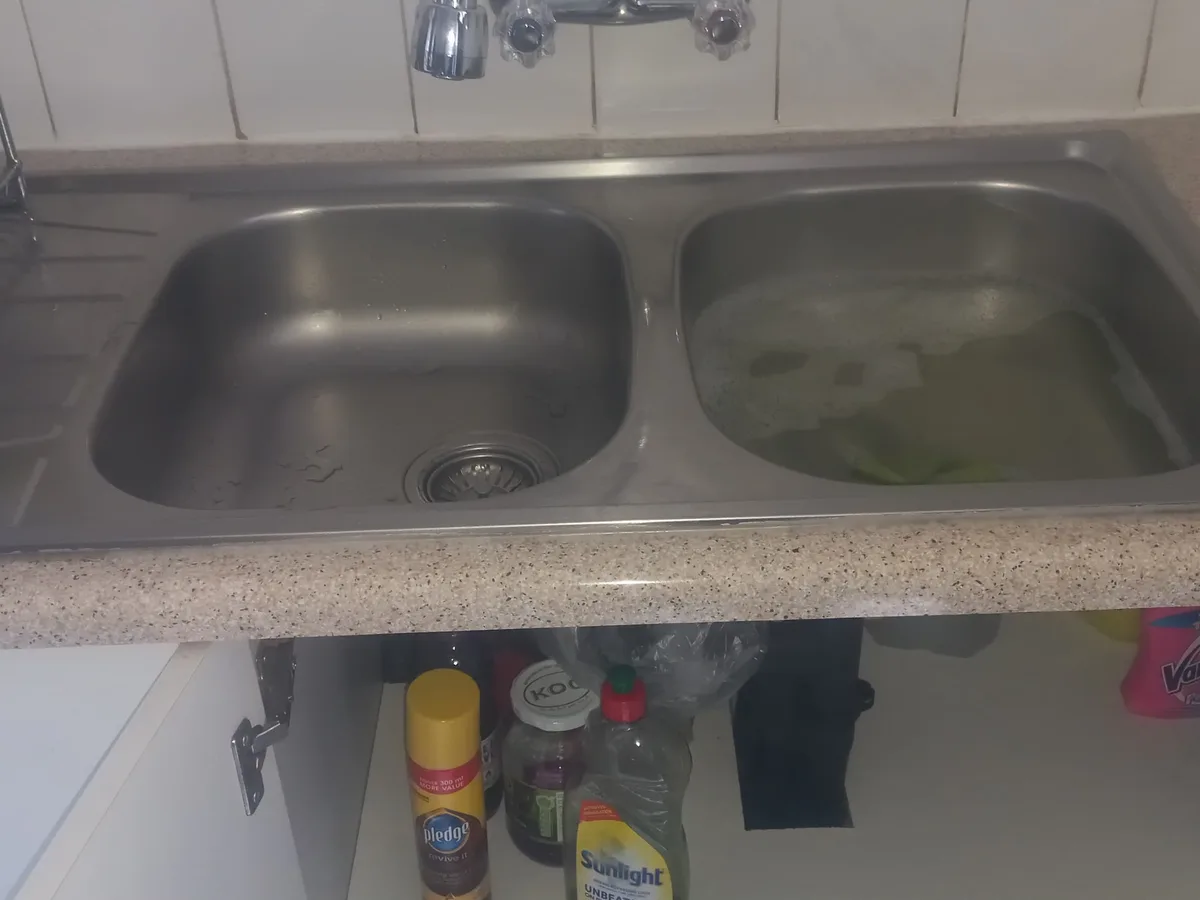 Close-up of completed plumbing repair work