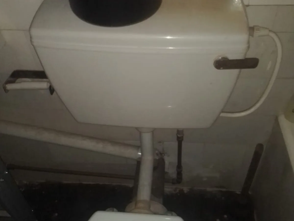 Close-up of completed plumbing repair work