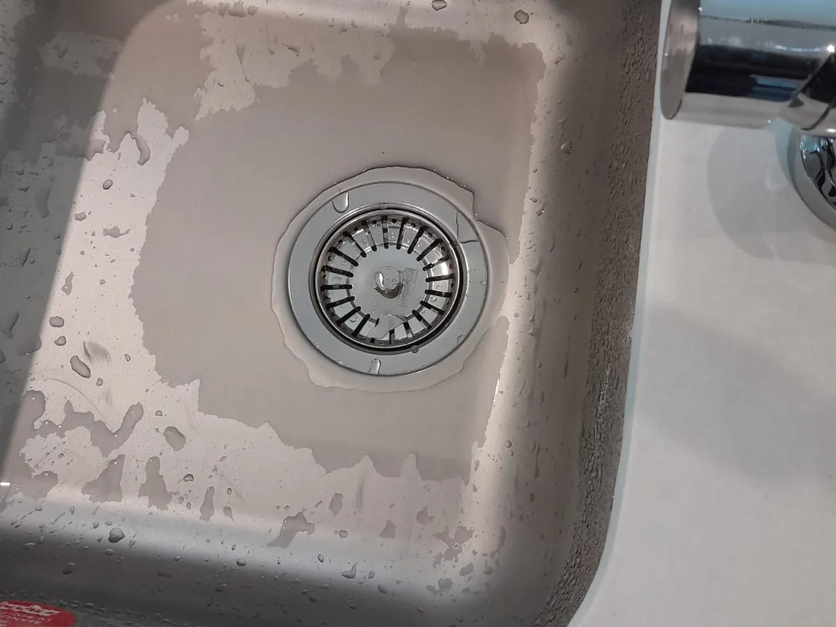 Close-up of completed plumbing repair work