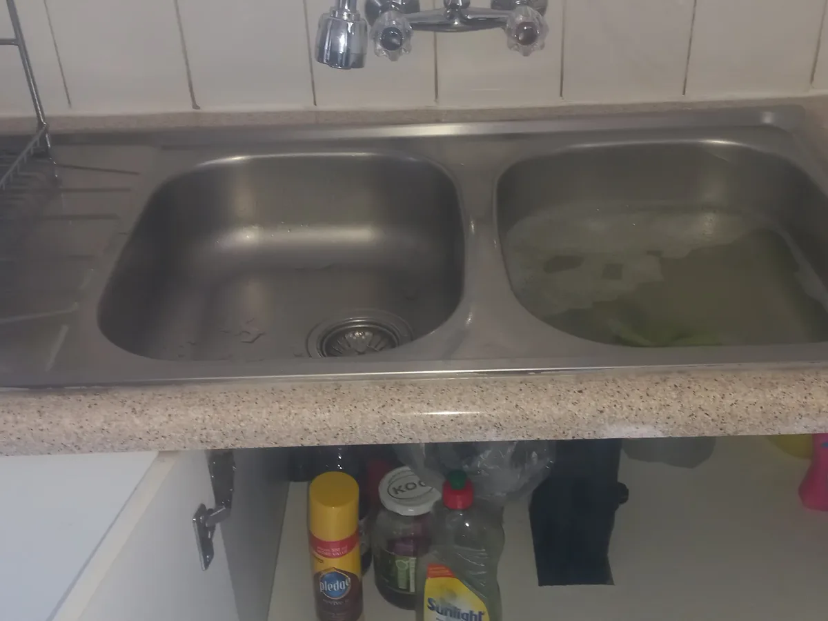 Close-up of completed plumbing repair work