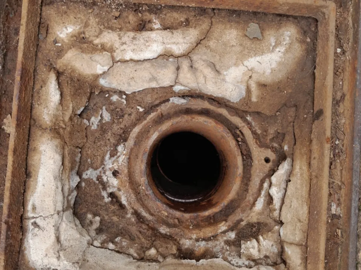 Close-up of completed plumbing repair work