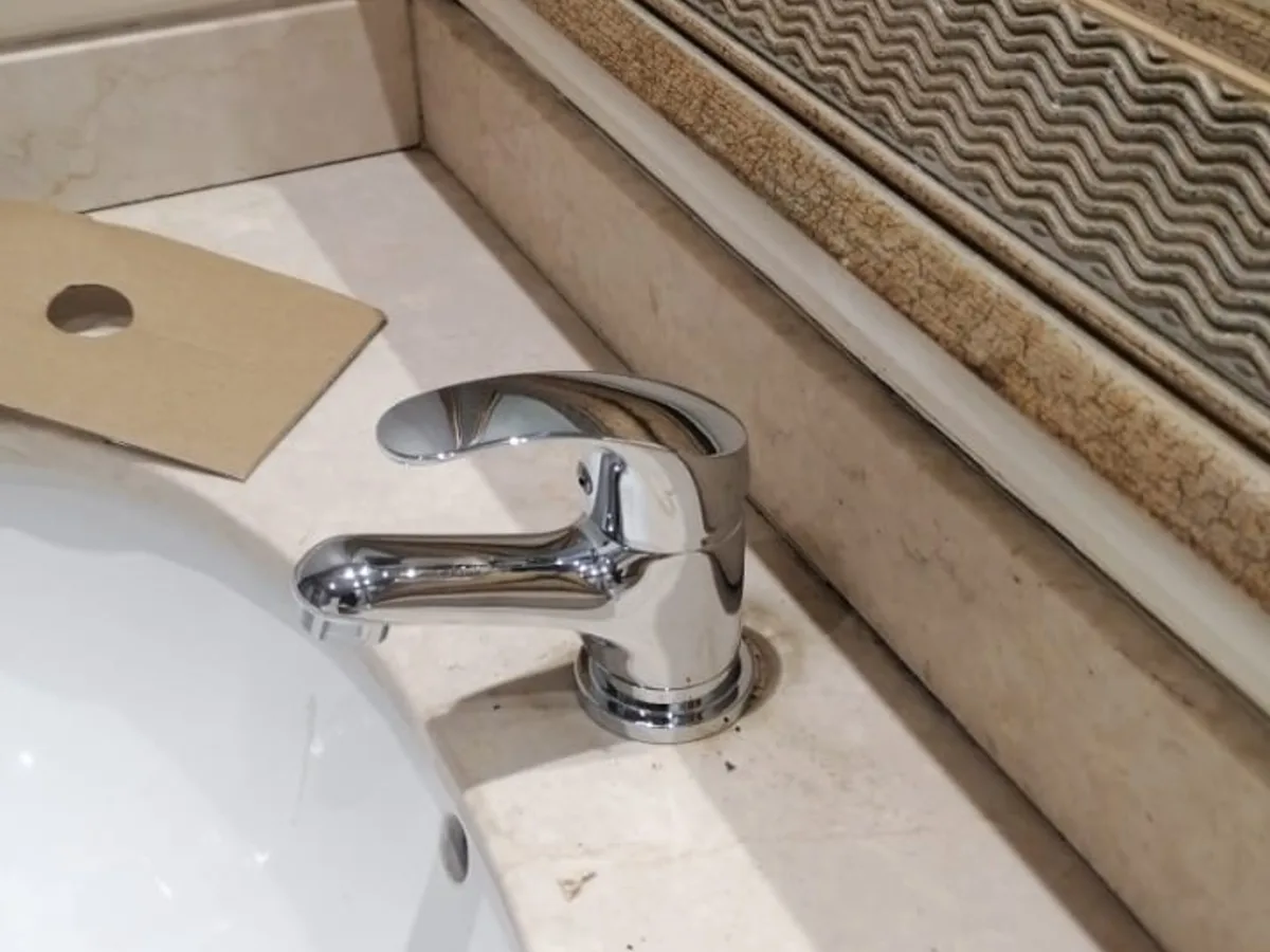 Close-up of completed plumbing repair work