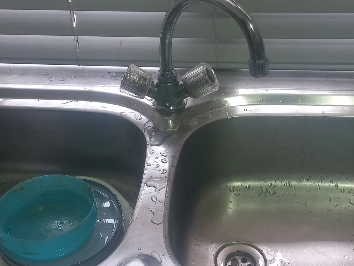 Close-up of completed plumbing repair work