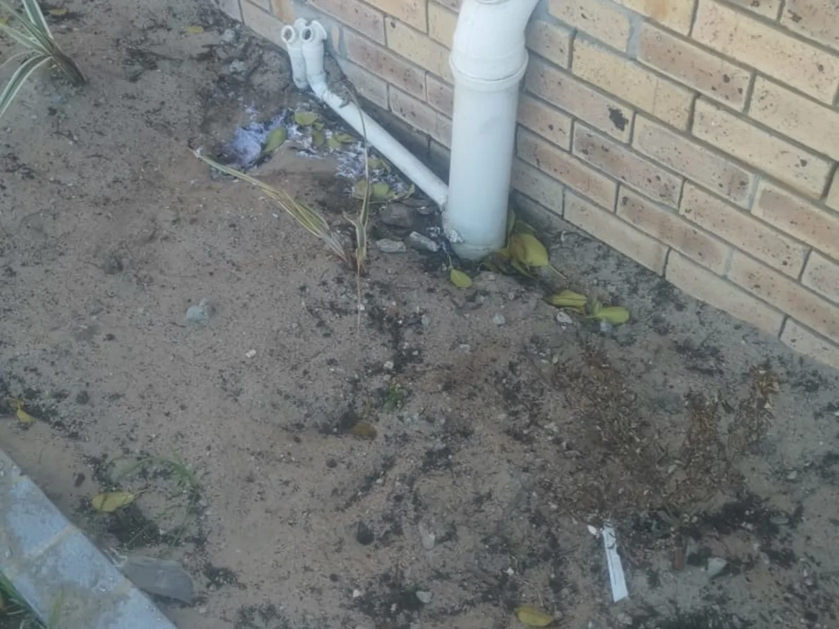 Close-up of completed plumbing repair work
