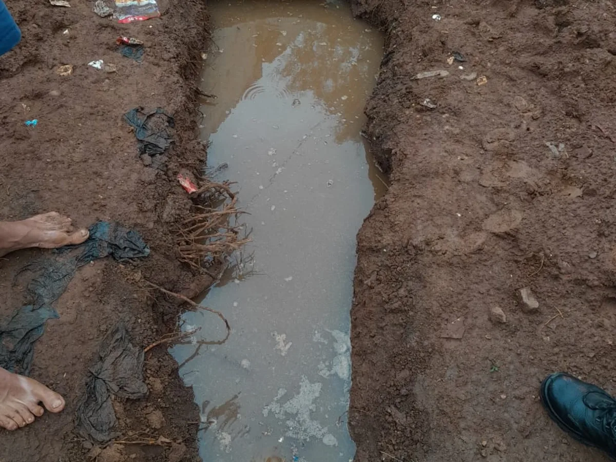 Close-up of completed plumbing repair work