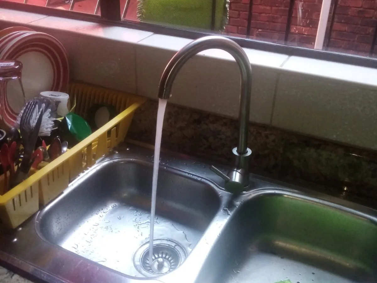 Close-up of completed plumbing repair work