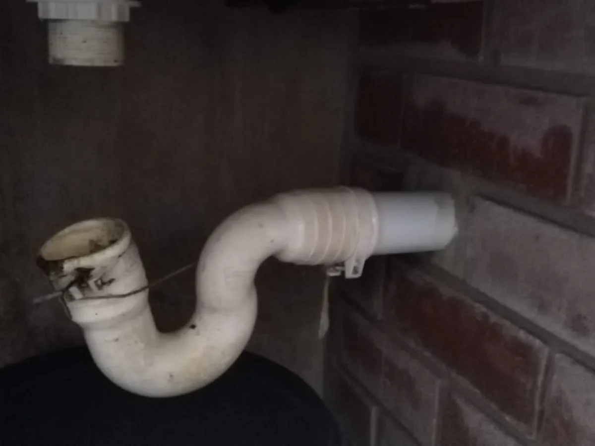 Close-up of completed plumbing repair work