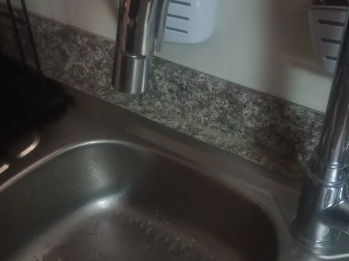Close-up of completed plumbing repair work