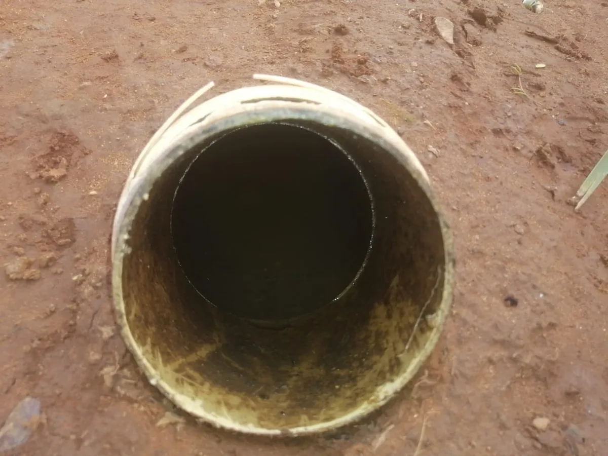 Close-up of completed plumbing repair work