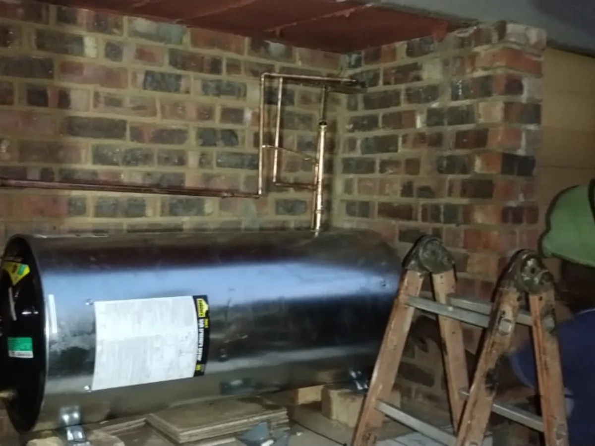 Close-up of completed plumbing repair work