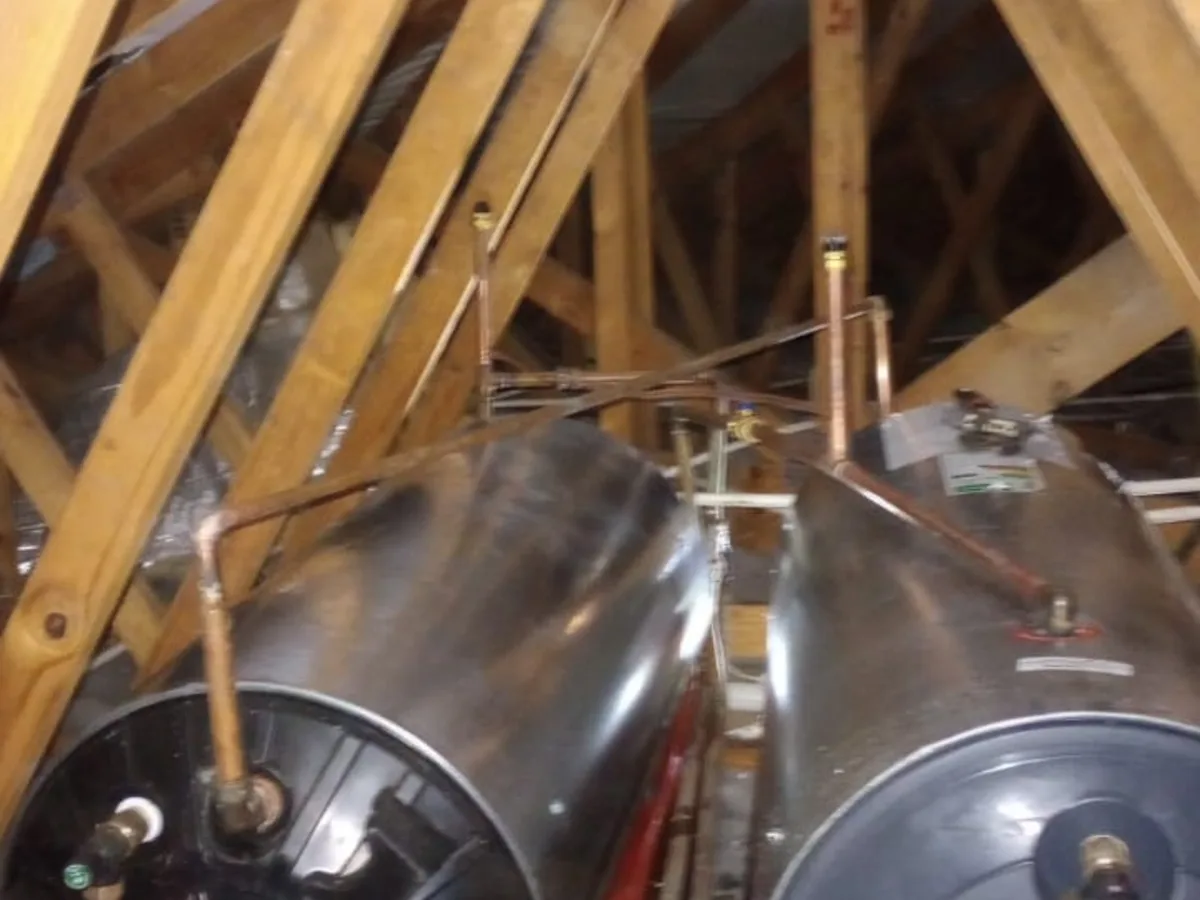 Close-up of completed plumbing repair work