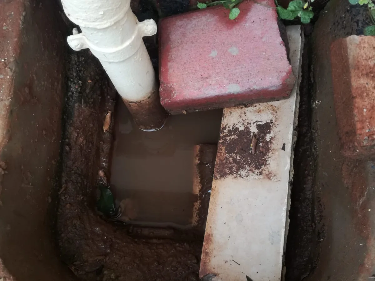 Close-up of completed plumbing repair work