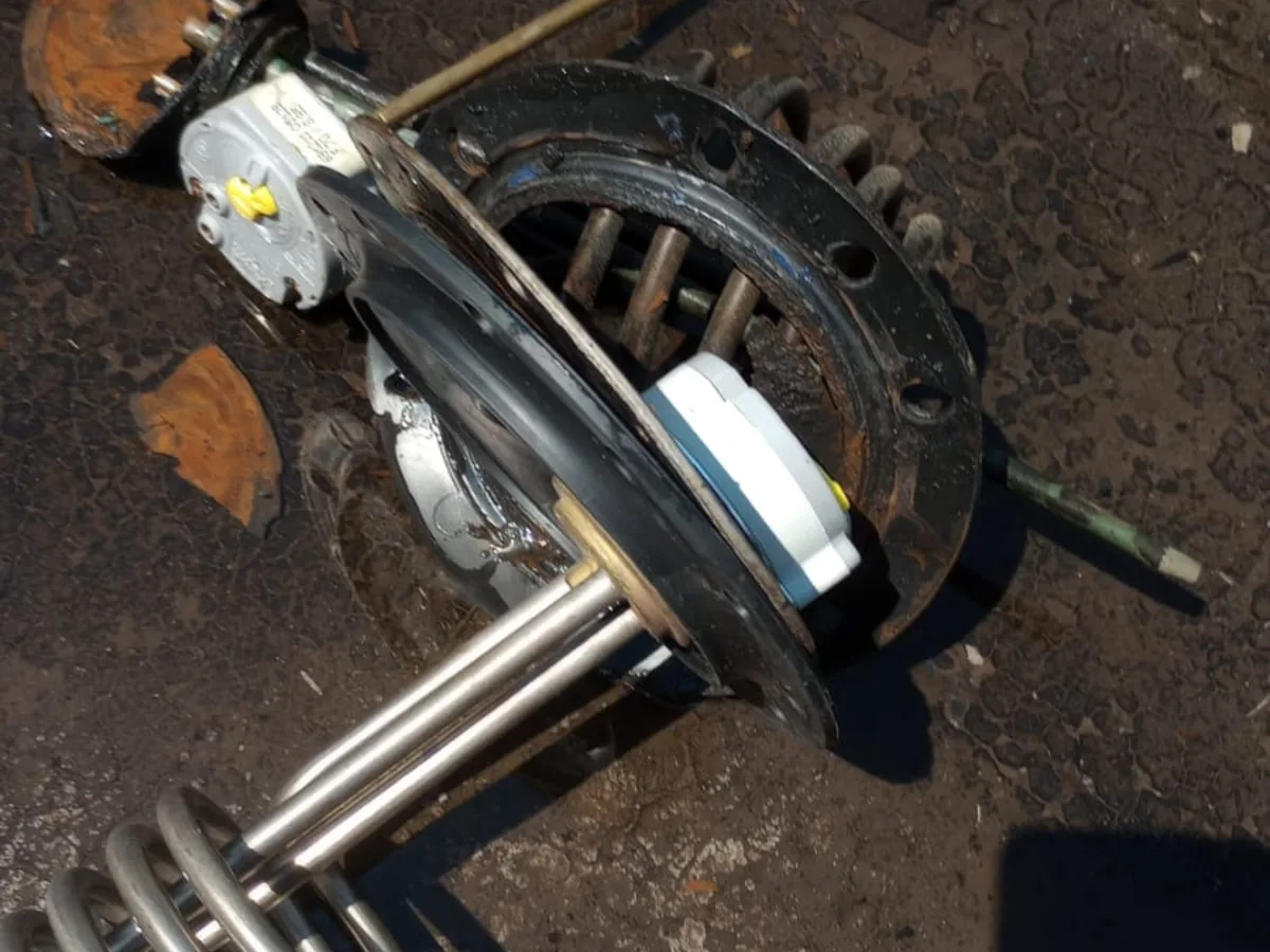 Close-up of completed plumbing repair work