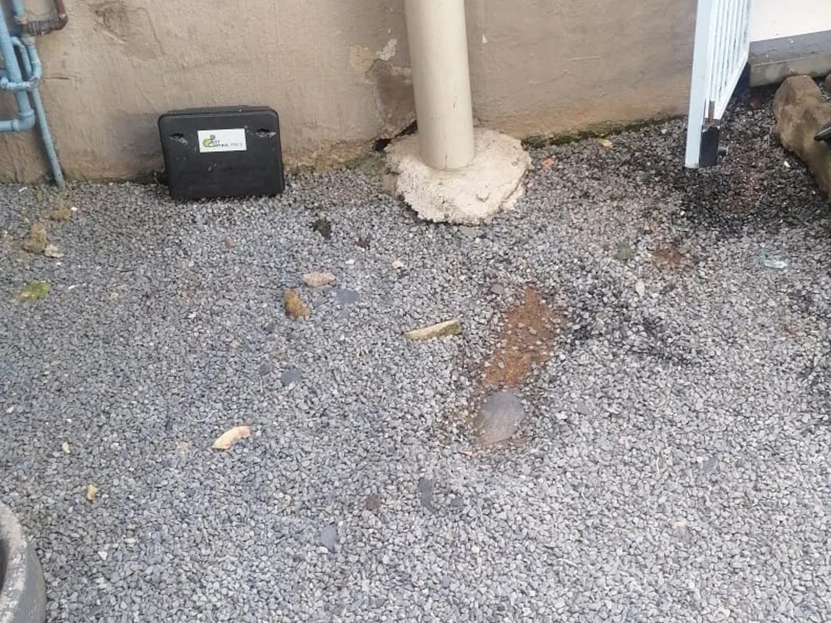 Close-up of completed plumbing repair work