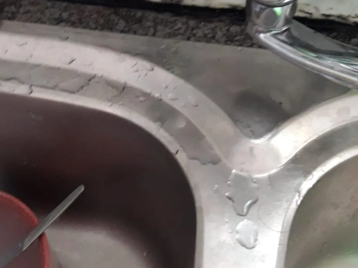 Close-up of completed plumbing repair work