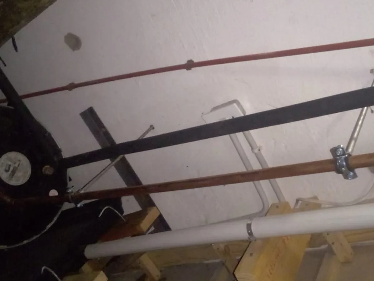 Close-up of completed plumbing repair work