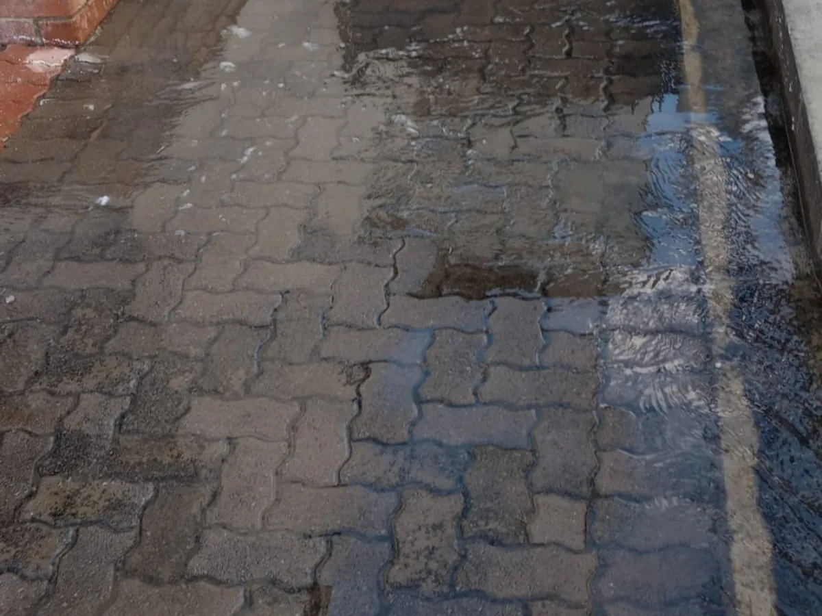 Close-up of completed plumbing repair work