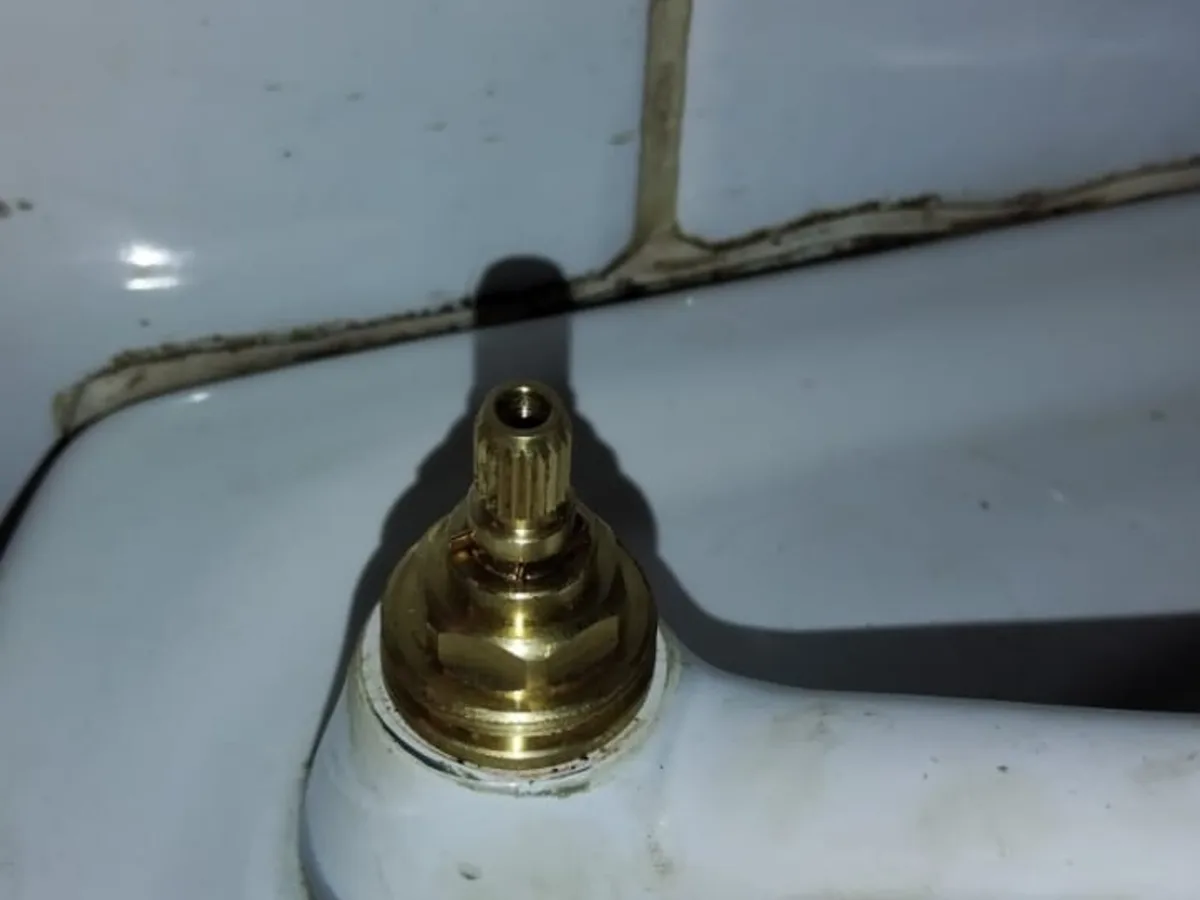 Close-up of completed plumbing repair work
