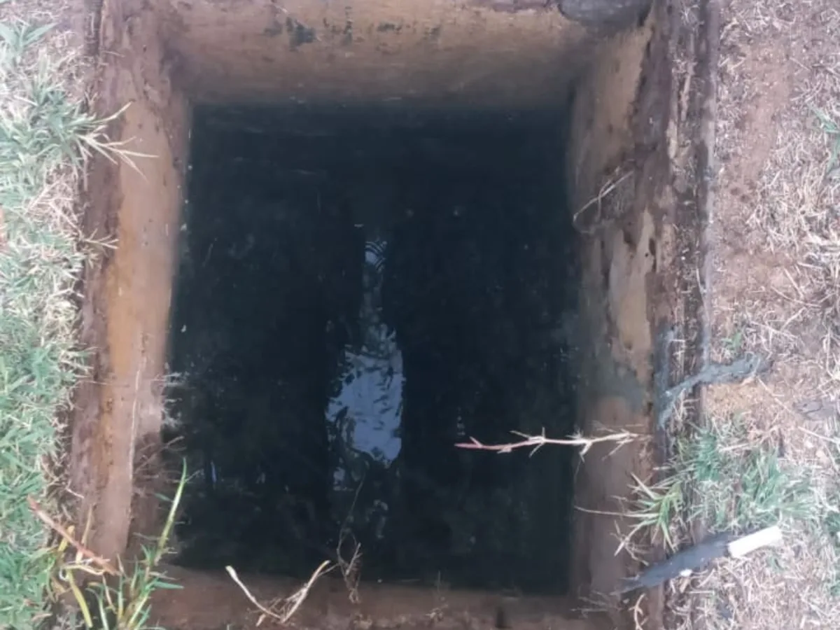 Close-up of completed plumbing repair work