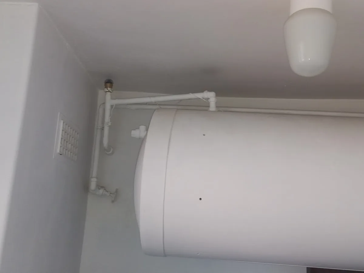 Close-up of completed plumbing repair work