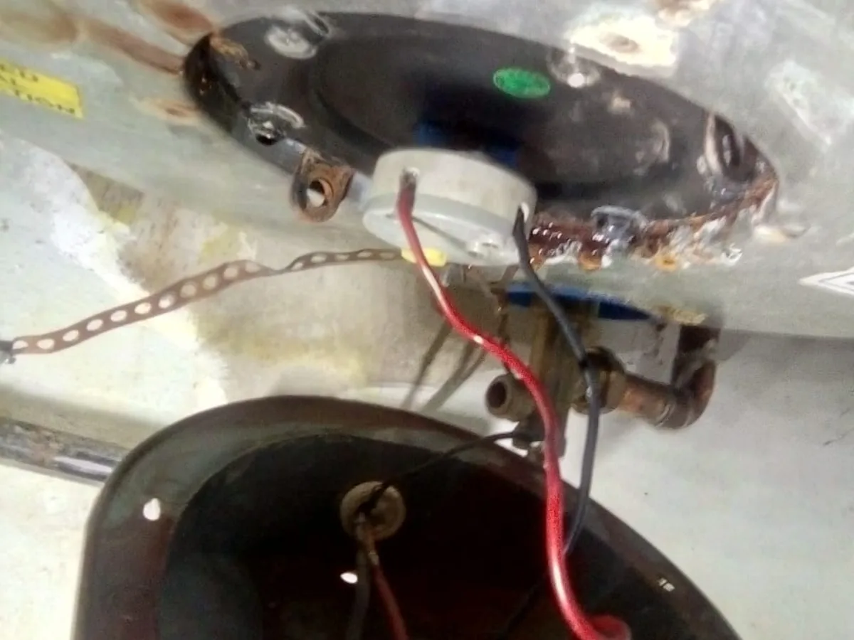 Close-up of completed plumbing repair work